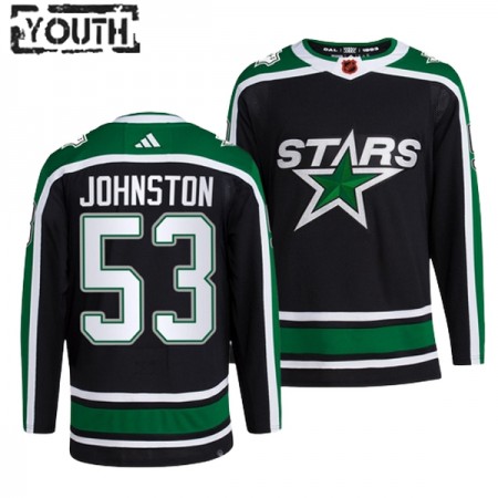 Dallas Stars Wyatt Johnston 53 Adidas 2022-23 Reverse Retro 2.0 Schwarz Trikot Authentic - Kinder